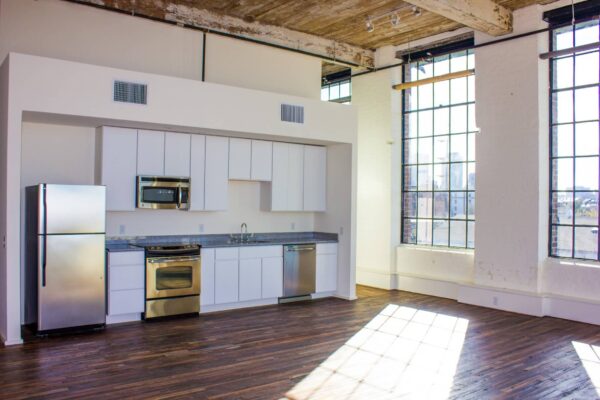 511 Marigny Apartment Kitchen with view of New Orleans