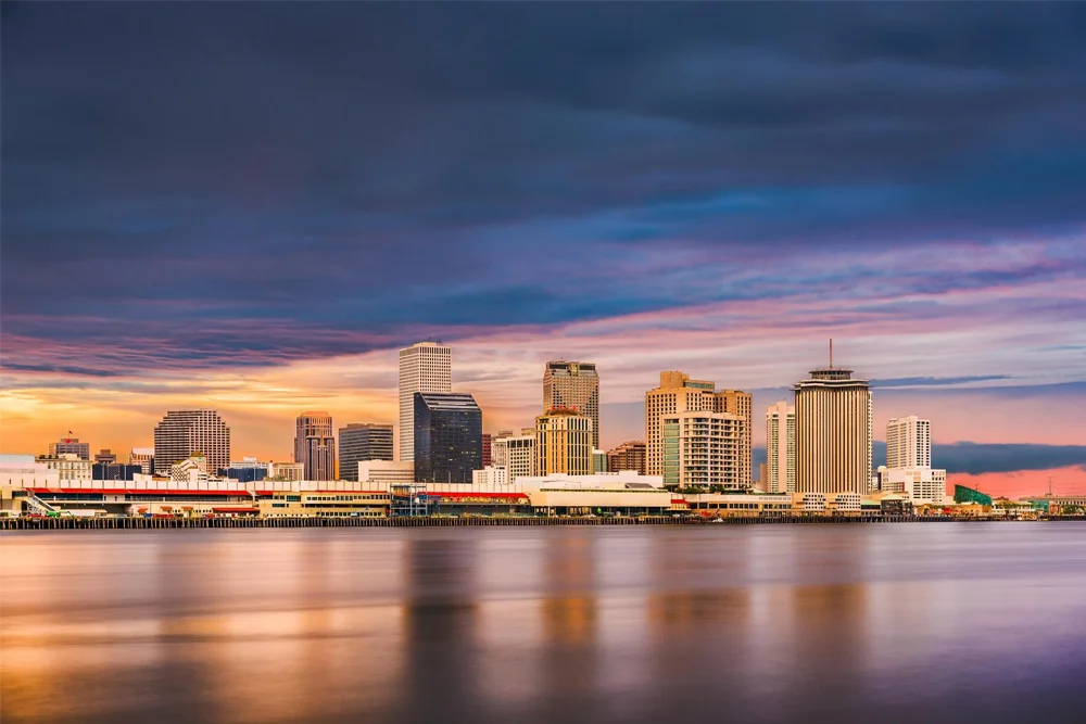 New Orleans Shore Across the Mississippi River